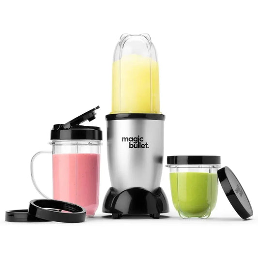 Magic Bullet Blender, Small, Silver, 11 Piece Set ，  portable blender  wheatgrass juicer - My Special Palace