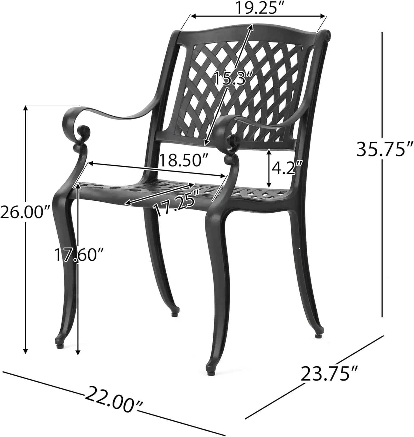 Aviary Outdoor Aluminum 8 Seater Dining Set,