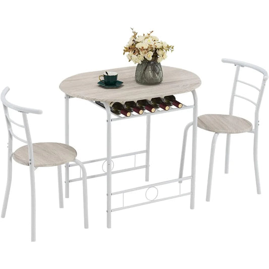 3 Piece Dining Set,Small Kitchen Table