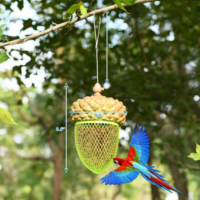 Cute Acorn-shaped Feeder Metal Acorn Wild Bird - My Special Palace