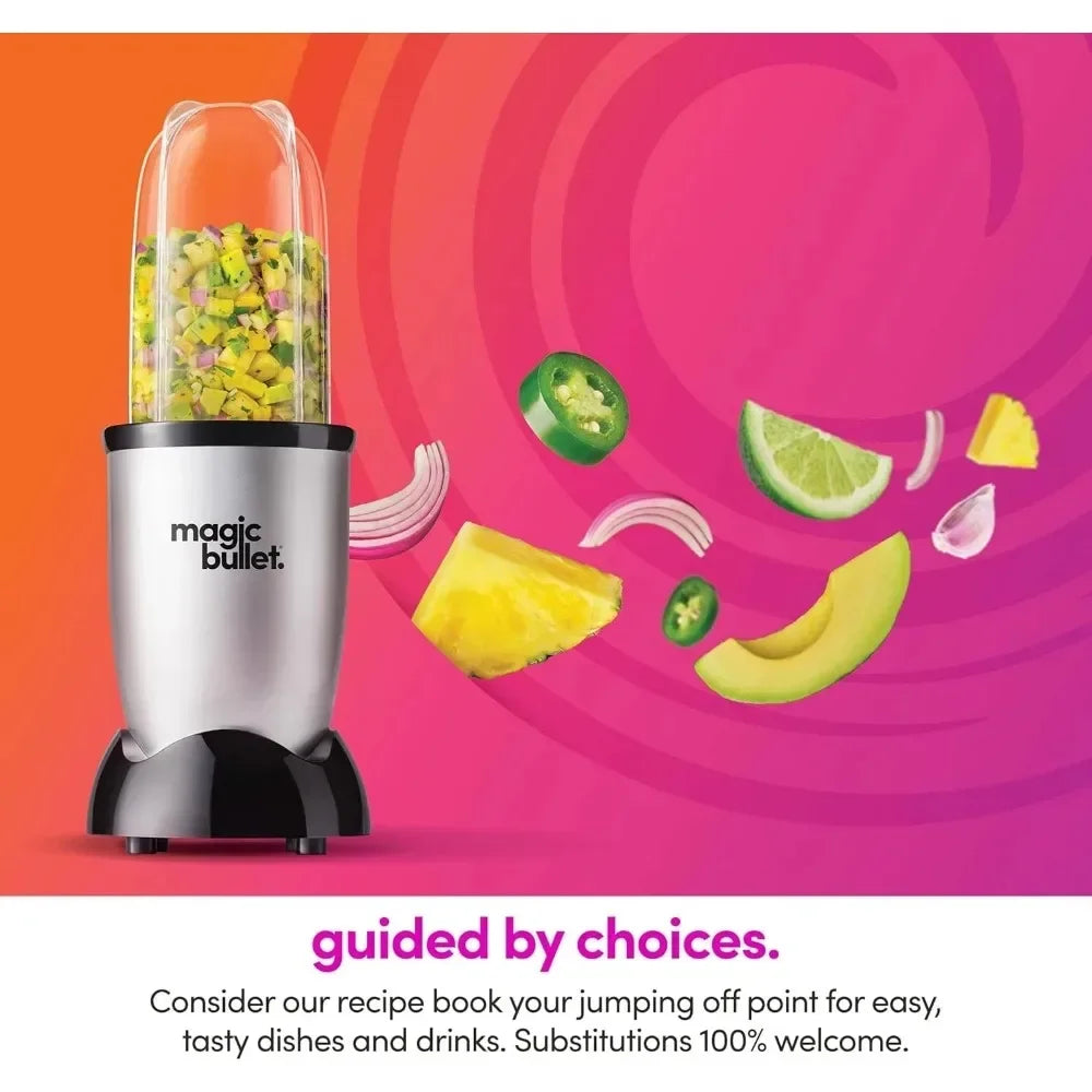 Magic Bullet Blender, Small, Silver, 11 Piece Set ，  portable blender  wheatgrass juicer - My Special Palace