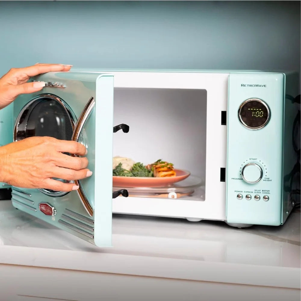 Retro Countertop Microwave Oven, 800-Watt, 0.9 cu ft - - My Special Palace