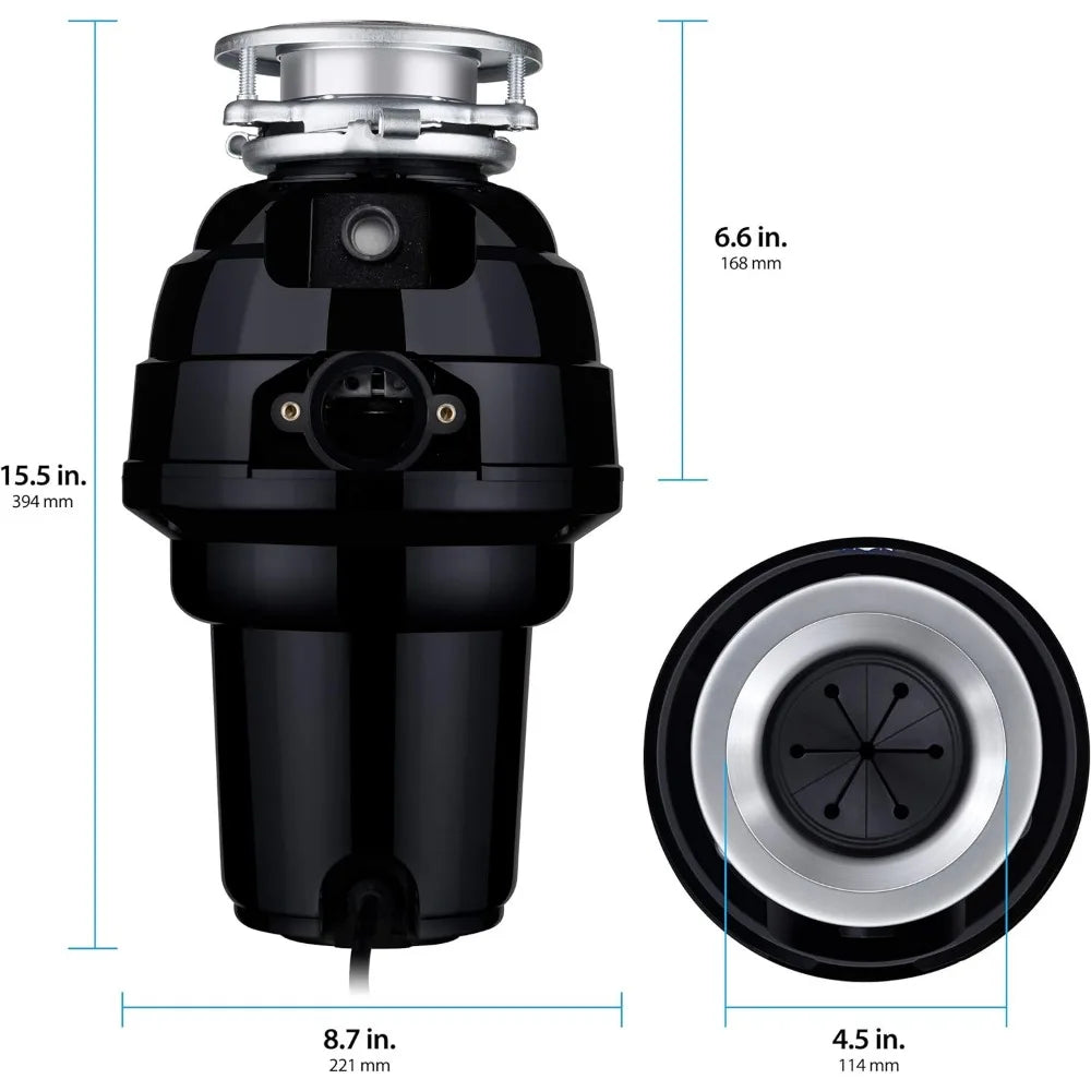 Garbage Disposal Anti-Jam Stainless Steel Food Waste Grinding System - My Special Palace