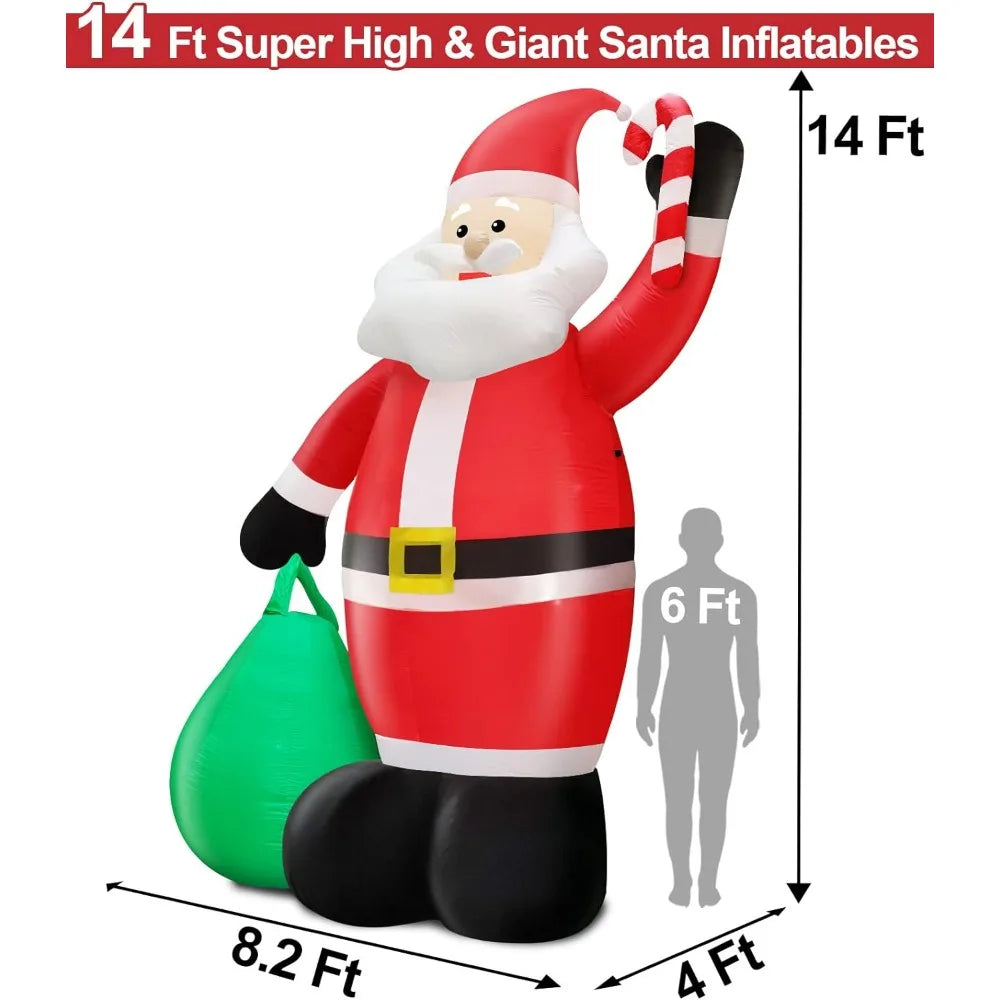 14 Feet Giant Christmas Inflatable  Santa Claus