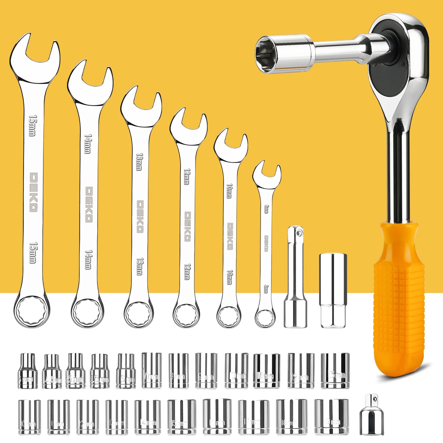 DEKO 228Pcs Socket Wrench Auto Repair Tool Combination Hand Tools - My Special Palace