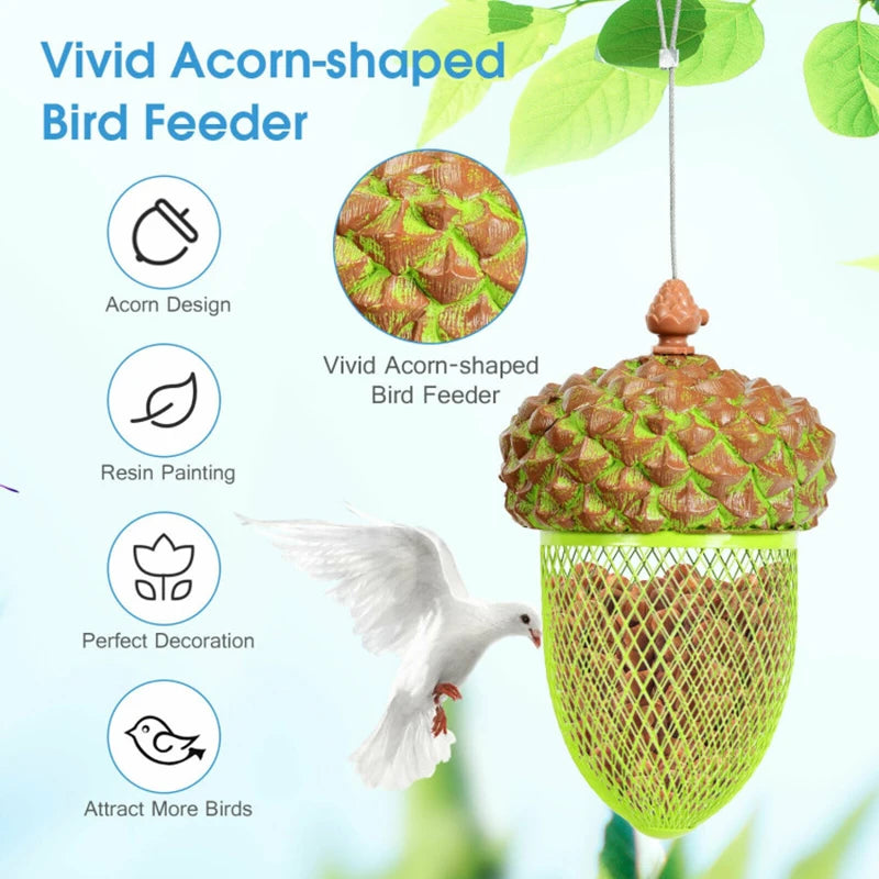 Cute Acorn-shaped Feeder Metal Acorn Wild Bird - My Special Palace